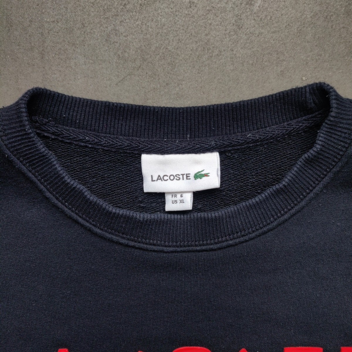 Lacoste Sailing Club Navy Crewneck Sweater Sweatshirt Mens 6 | eBay