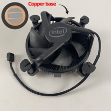 CPU Heatsink Fan Copper Cooler Intel LGA 1155 1156 1150 1151 1200 Desktop 4-Pin