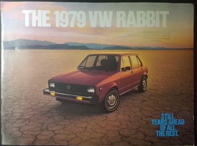 1979 VW Volkswagen Rabbit Original Car Dealership Sales Brochure ...