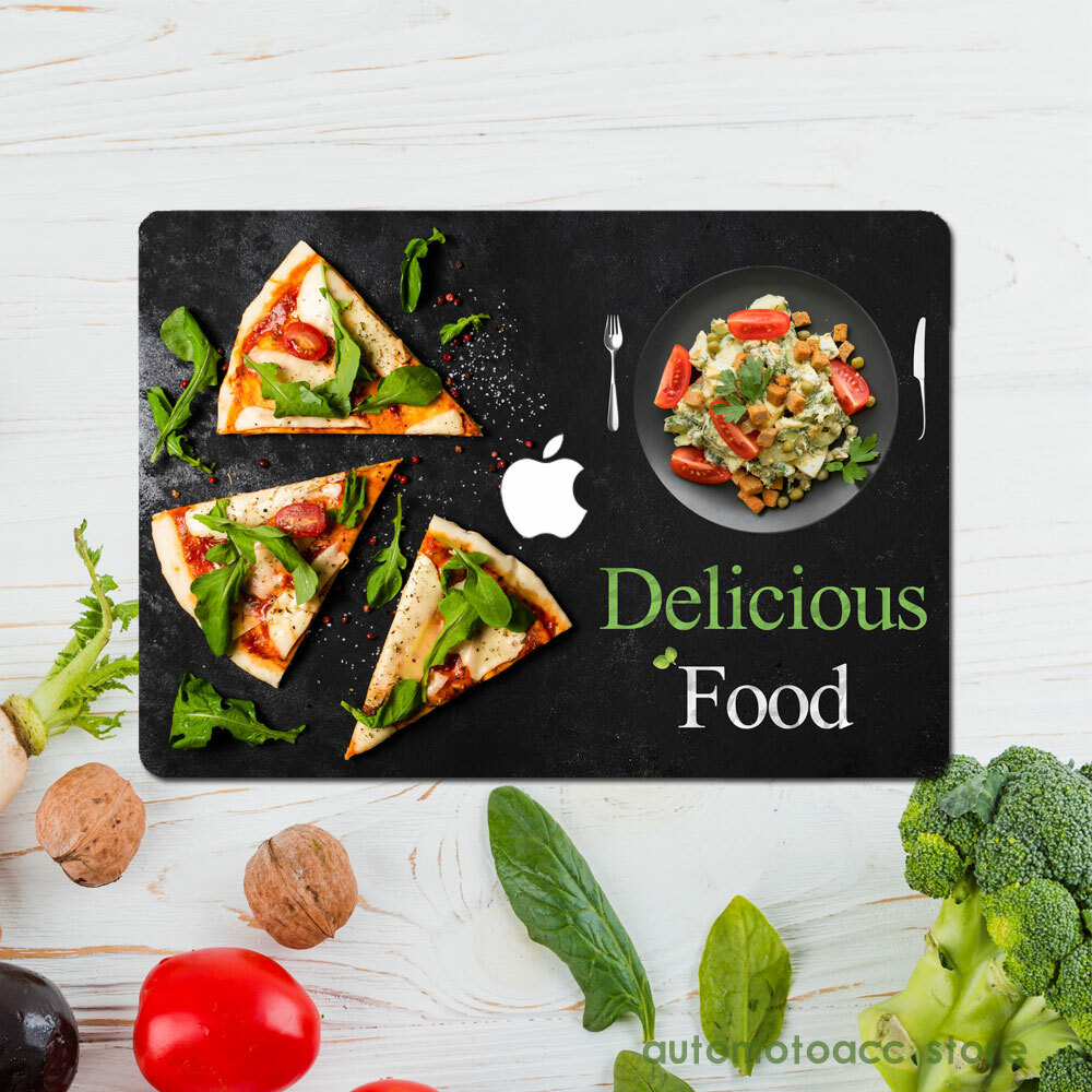 Delicioso estuche para ensalada de pizza de comida para computadora portátil Macbook Air Pro 16 15 11 12 13 pulgadas