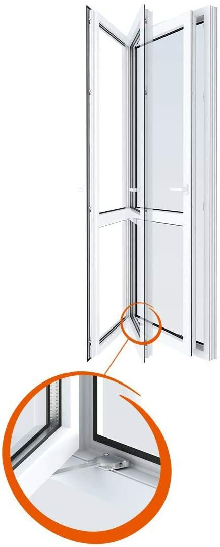 Fensterfeststeller Magnetisch - Lüftungshilfe Schimmelschutz Metall