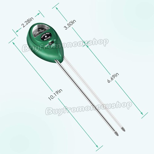 3 in 1 Soil PH Tester Water Moisture Test Meter Kit For Garden Plant Testing OZ - Picture 6 of 9
