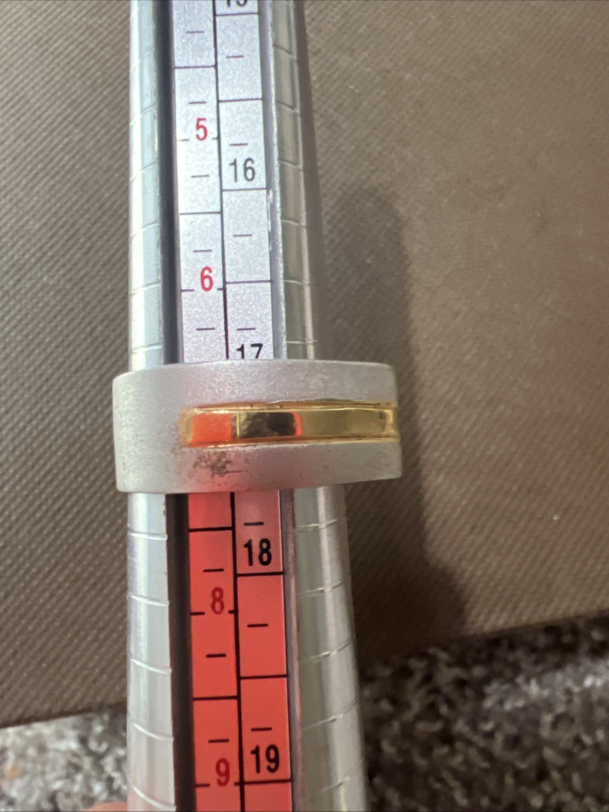 18k Ge Ring Two Tone Clear Triangular Floating St… - image 8