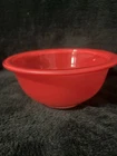 Vintage #322 1L Pyrex Red Glass Clear Bottom Nesting Mixing Bowl Corning NY