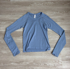 Lululemon Swiftly Tech Crewneck Long Sleeve Top Blue Size 4