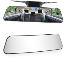 Rearview Mirror, 12 Inch Panoramic Interior Clip-on Wide Angle Clear 1 PCS