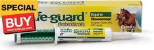 2 TUBES Safeguard Horse Dewormer - 25 Gram paste 10  100mg/g 2 TUBES NEW MERCK