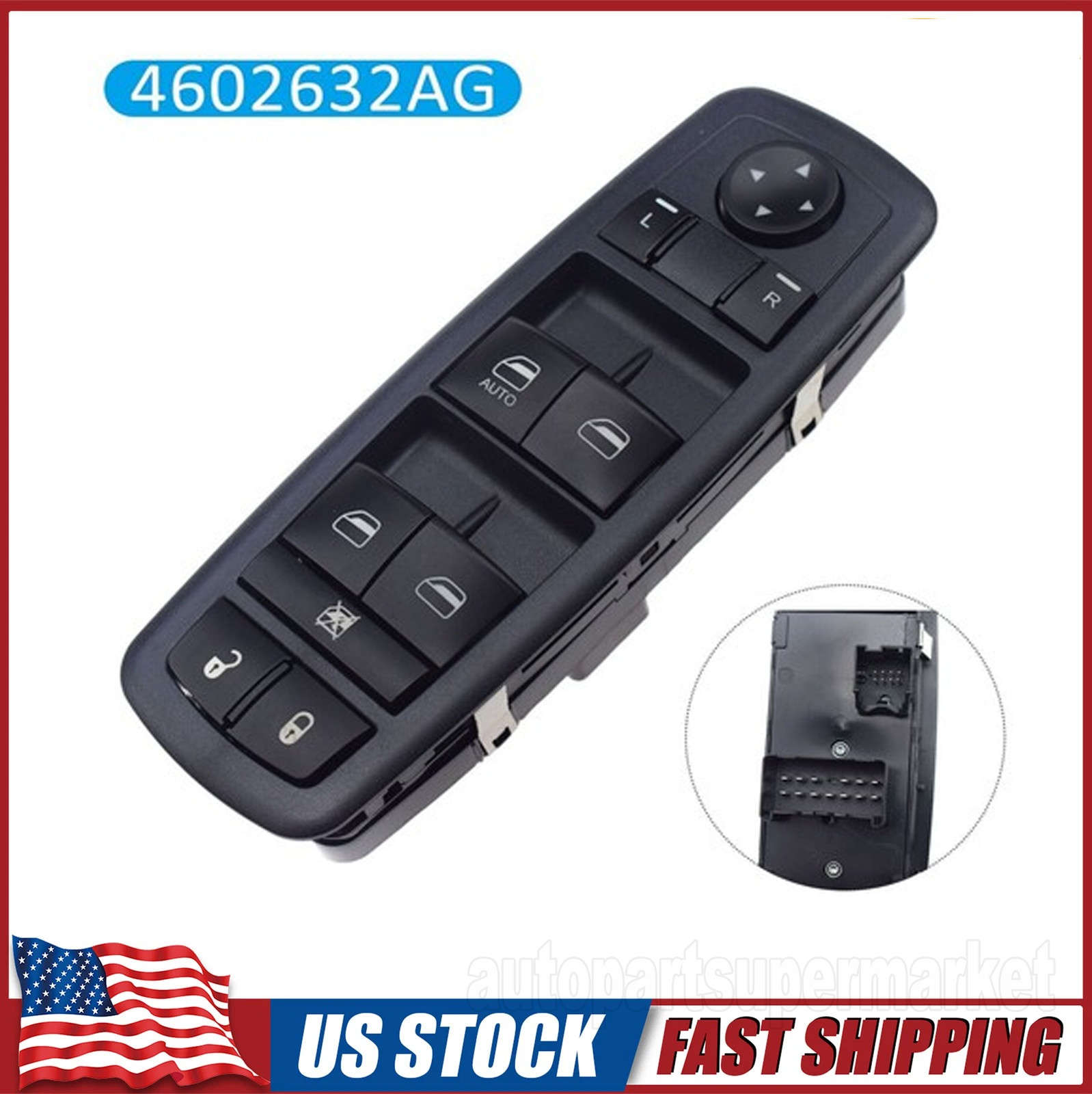 Master Power Window Switch Driver Side For Jeep Liberty 2008-2012 Nitro Journey