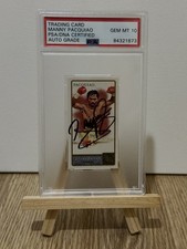 2011 TOPPS ALLEN GINTER MANNY PACQUIAO MINI SIGNED #262 PSA 10 BLANK BACK 1/1 🥊