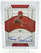 2022 National Treasures - Tony Santillan (RC) Autograph #50/99 Cincinnati Reds