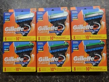 Gillette Fusion Proglide 6 Packs Total 48 Cartridges Fits Power
