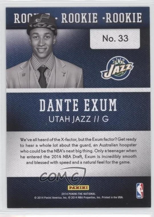 2014 Panini National Convention /499 Dante Exum #33 Rookie RC - Image 2 of 2