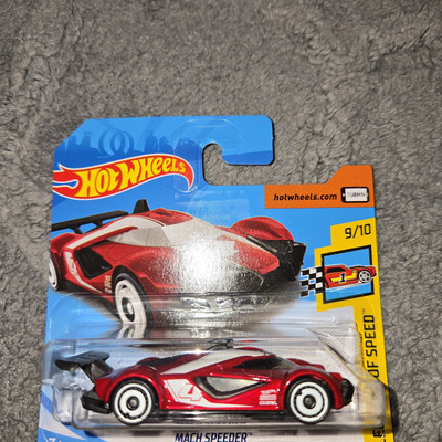 2018 Hot Wheels #253 Legends of Speed 9/10 MACH SPEEDER (SHORT CARD) AD Spokes
