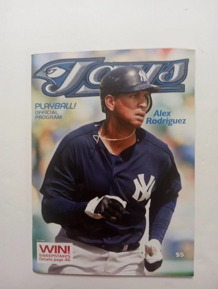 2005 Programs - Argonauts - Grey Cup Champions & Blue Jays -Alex Rodriguez Cover - Image 2 of 4