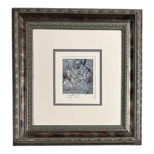 Salvador Dali The Servant of the Disciples at Emmaus Signed Print Framed COA