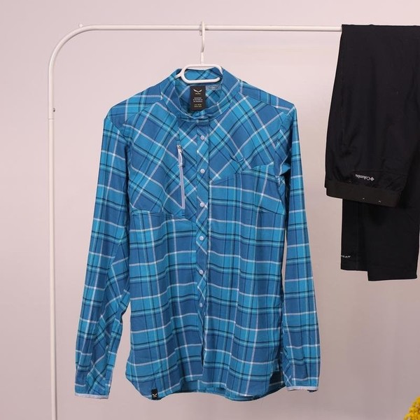 Women Salewa Shirt Navy Cotton M