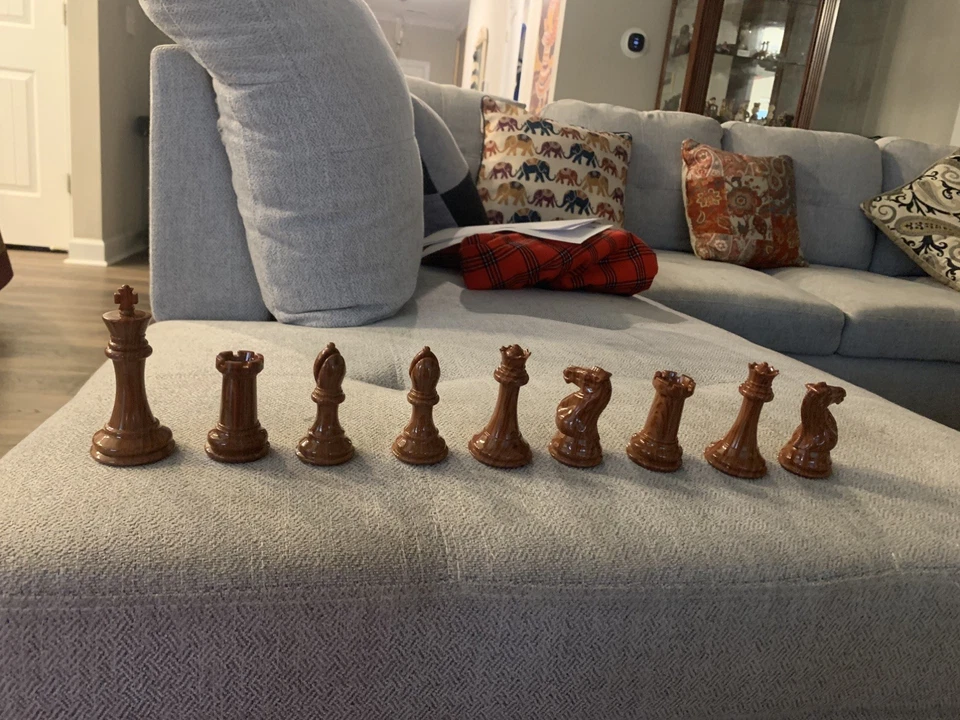 Piezas de ajedrez serie Fischer - 4,0" King - Woodtek usadas Foto 4 de 4