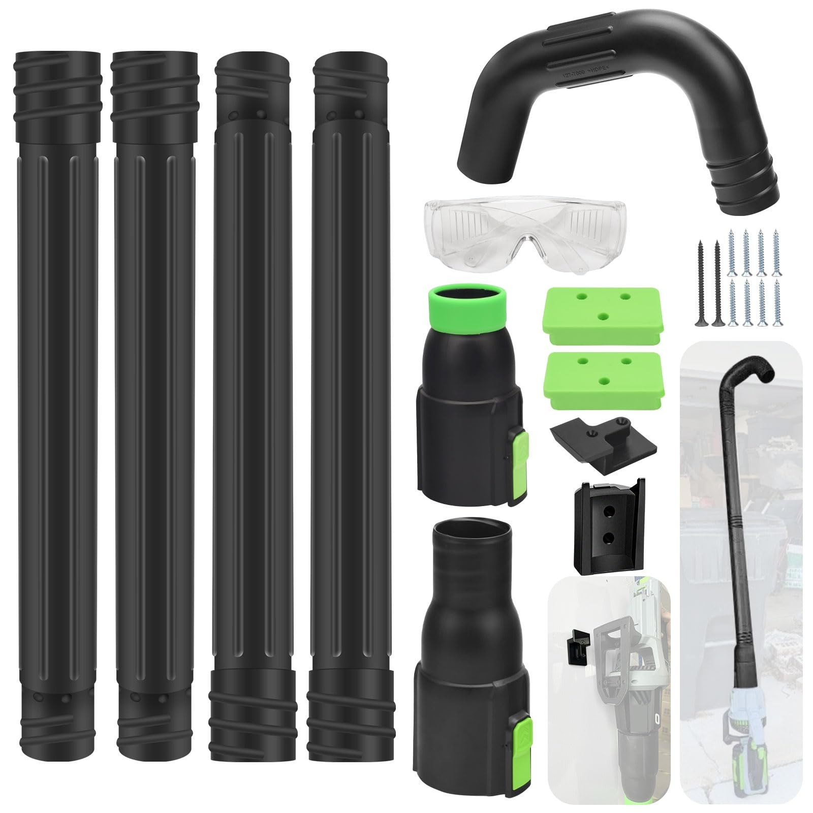 Gutter Cleaning Attachment Kit for EGO Blowers Easily Clears Leaves and Debris