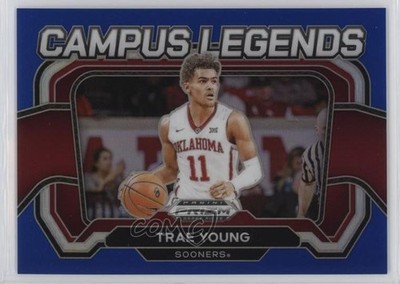 2024-25 Panini Prizm Draft Picks Campus Legends Blue 109/199 Trae Young #7 k8q