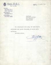 carta intestata societ� sportiva Calcio Savona FBC 1973