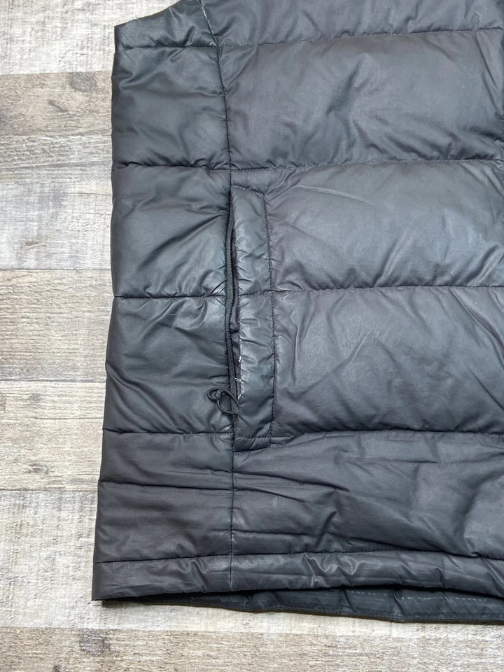 The North Face Vest Mens Large Black Jacket 550 Down Puffer Coat Flawed Worn - Image 4 of 4