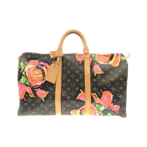 Louis Vuitton Monogram Rose Keepall Boston Bag Women Brown One Size
