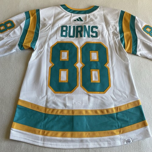 Adidas San Jose Sharks Brent Burns Men Size 50 Reverse Retro Authentic Jersey - Picture 7 of 11