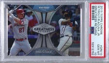2019 Topps Chrome Greatness Returns Mike Trout Ronald Acuna Jr PSA 10 GEM MT q4j
