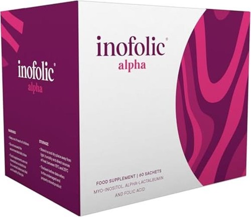 Inofolic Alpha – 4000mg Myo-Inositol PCOS Supplement for  Assorted sizes 