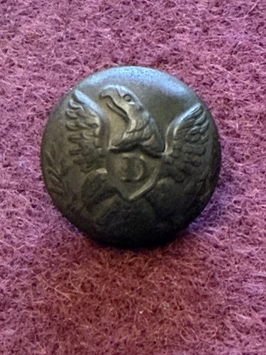 Civil War Eagle "D" Dragoon Button Dug - Richmond, Virginia