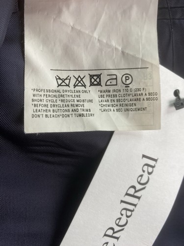 Giacca Tuta Ermenegildo Zegna 52 L Blu Lana Tinta Unita Lusso Multi Stagione Italia - Foto 10 di 14
