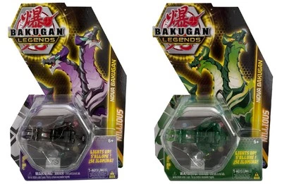 Bakugan Nova Nillious Lila, Grün - verwandelbare Sammelfigur mit Licht, Auswahl