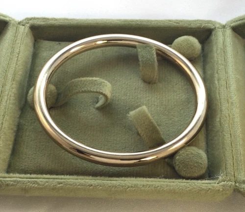 Vintage Jewellery Yellow Gold Golf Bangle Antique Deco Dress Jewelry