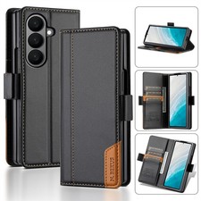 For Samsung Galaxy Z Fold 7 6 5 4 3 Flip Stand Wallet Case PU Leather Magnetic