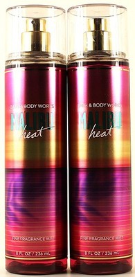 QTY 2 - Bath & Body Works MALIBU HEAT Fine Fragrance Body Mist Spray 8oz