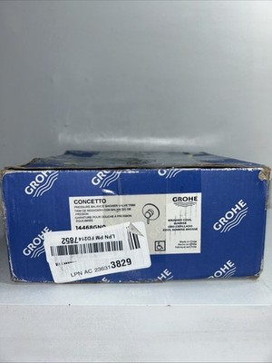 New Grohe Concetto Pressure Balance Shower Valve Trim, Cool Sunrise, Damaged Box
