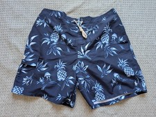 Polo Ralph Lauren Swim Trunks Mens Big 2X Blue Pineapple Floral Print Beach