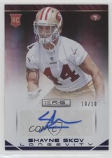 2014 Panini Rookies & Stars 10/10 Shayne Skov #183 Auto 2r7