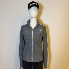 New Balance Track Jacket Grey Space Dye New Zipper Sports Pockets Size Medium