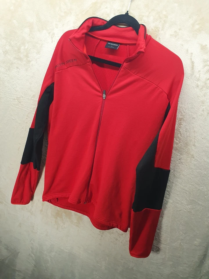 Galvin Green Authentic Golf Red Quarter Zip Top Medium - Image 3 of 4