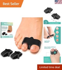 Pack of 12 Bunion Corrector, Toe Separators with 2 Loops, Big Toe Spacer Suit...