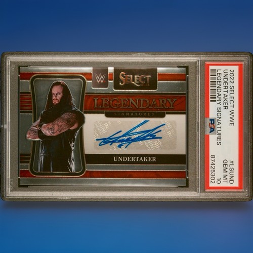 PSA 10 Undertaker Autograph 2022 Panini Select WWE Legendary Signatures Auto