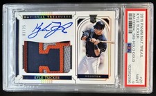 2019 Panini National Treasures Kyle Tucker Patch Holo Gold Auto RC #/25 PSA 9