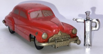 PRAMETA 1947 Buick 405 1/43 Wind-Up 1950 Promo Red FN+ w/repro Key - WORKS!