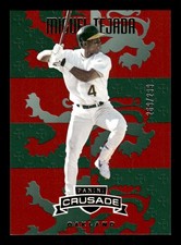 2025 Panini Crusade #67 Miguel Tejada Red #/299 Oakland Athletics