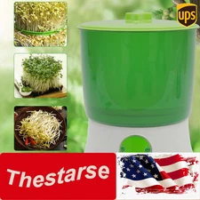 Automatic Bean Sprouts Machine Thermostat Seeds Growing Dual-Layer Bean Sprouter
