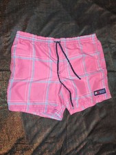 Vintage Style Ralph Sport Swimwear Plaid Pattern Size L