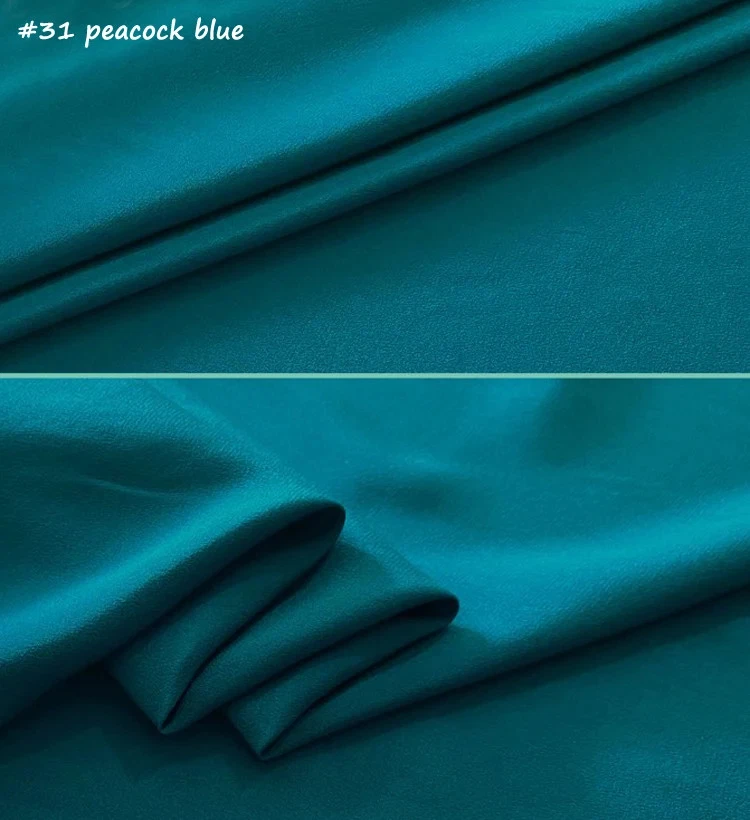 55'' Wide 16 Momme Crepe Silk Fabric CDC Solid Pure Nature Silk Crepe De Chine - Image 3 of 4