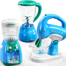 Kids Kitchen Playset - Toy Kitchen Accessories with Blender, Mixer  Sounds