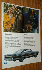 1967 Ford Fairlane 500 Xl Original Large Advertisement Ad Print-67 1967 Ford Fairlane 500 Xl Original Large Advertisement Ad Print-67